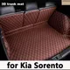 Universelle auto kofferraum matten für kia sorento gia sorento mq4 7 sitze pads leder matte tablett