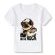 Kinder T-Shirt Mops Leben Jungen T-Shirts Cartoon Hund drucken Mädchen T-Shirt lustige Sommer lässig