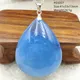 Collier pendentif aigue-marine bleue naturelle du Brésil pour femme bijoux fantaisie Rare Uto AAA