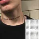 1PCS Waterproof Temporary Tattoos Black Devil Doesn't Sleep English Letters Body Art Tattoo Sticker