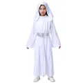 Kids Star Wars Princess Leia Dress Up Party Costumes Movie Character Cos Clothes