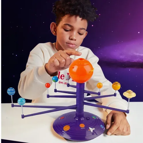 Solar System Planeten Modell 8 Planeten Set Kinder Wissenschaft dampf Projektor Puzzle Spielzeug