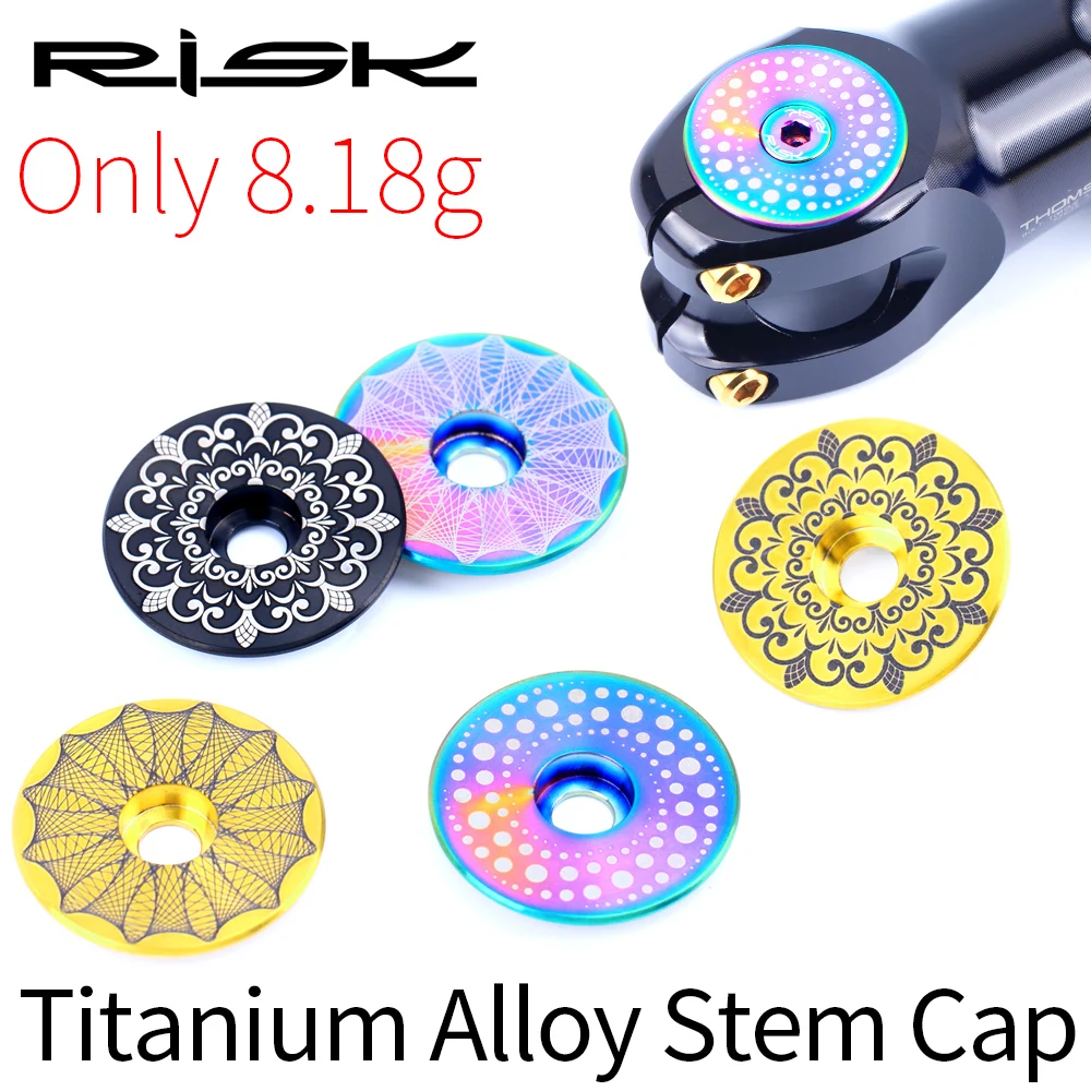 1 Set rischio viti a stelo per bici in titanio cuffia per bicicletta tappo superiore M6x30mm bullone a stelo ciclismo manubrio stelo tappo superiore bullone parti di biciclette
