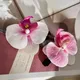 Haarschmuck Blume Haars pange rosa Orchidee Haarschmuck süße Haarnadel Seite Haars pangen