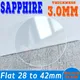 Hochwertige 3 0mm dicke Saphir uhr Glas 28mm - 42mm Uhren werkzeug Ersatz Mineral uhr Kristallglas