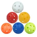 50Pcs 41mm Golf Training Balls Plastic Airflow Hollow with Hole Golf Balls Outdoor Golf Practice