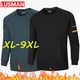 Pull chaud à manches longues pour hommes pull d'hiver t-shirt grande taille sweat-shirt de sport