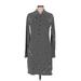 Nau Casual Dress - Sweater Dress: Gray Marled Dresses - Women's Size Medium