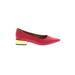 J. McLaughlin Flats: Red Color Block Shoes - Women's Size 7