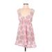 Calypso St. Barth Casual Dress: Pink Paisley Dresses - Women's Size Medium