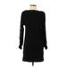 Grey State Casual Dress - Sweater Dress: Black Dresses - Women's Size X-Small