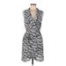 Forever 21 Casual Dress - Wrap: Gray Snake Print Dresses - Women's Size Medium