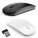 Fashion Ultra Thin Slim 2.4 GHz USB Wireless Optical Mouse Mice Receiver For Computer PC Laptop