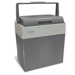 Briebe Tragbare Elektrische Kühlbox, 28 Liter, 12V für Auto und 220V, CF1153, Grau, 55W Image