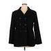 Anne Klein Wool Coat: Black Jackets & Outerwear - Women's Size X-Large