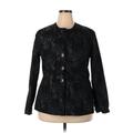 Yansi Fugel Jacket: Black Damask Jackets & Outerwear - Women's Size 18