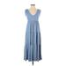 See You Monday Casual Dress - Maxi: Blue Dresses - Women's Size X-Small
