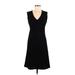 Donna Karan New York Casual Dress - Sheath: Black Solid Dresses - Women's Size 6