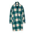 Checked Button-up Coat