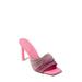 Lena Crystal Strap Slide Sandal