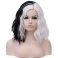 vert perruques pour femmes synthétique perruque vague d'eau vague d'eau perruque courte arc-en-rose vert noir blanc vert foncé cheveux synthétiques femmes ombre cheveux vert halloween perruque