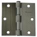GlideRite 3-1/2 in. Steel Door Hinges with Square Corner Radius Antique Brass finish Pack of 12