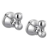 DELTA 73235 Woodhurst 2 Pack Robe Hook Towel Holder Chrome Finish