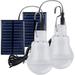 2 Portable Solar Camping Lights Solar Bulbs Led Solar Emergency Light Garden Lights With Hook Bulb Panel