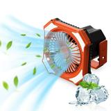 SPOORYYO Portable Camping Fan 10000mAh Rechargeable Portable Tent Fan with Hang Hook Quiet Work Perfect Battery Operated USB Fan for Picnic Barbecue Fishing