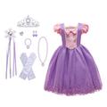 HAWEE Repunzel Princess Dress up Birthday Party Fairy Purple Sofia Costume for Toddler Girls