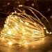 4 Pack Battery Operated Mini Led String Lights Indoor Led Fairy Lights or Wedding Party Decorations 240 Count LEDs 40 Feet Silver Wire (Yellow)