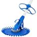 SPECSTAR Upgraded Automatic Above Ground Suction Swimming Pool Sweeper Vacuum Cleaner with 14 2.62 ft Hoses Blue and White