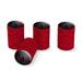 Black Widow Spider on Web Tire Rim Wheel Aluminum Valve Stem Caps - Red