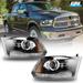 CPW LED Headlights For 2009-2018 Dodge Ram 1500/2500/3500 LED DRL Projector Headlights Dual Beam /Turn Signal Light/Amber Reflector Projector Headlights Assemblies Left + Right Black/Clear