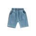 Toddler Kid Boy Summer Casual Elastic Waist Denim Shorts Baby Boys High Waist Short Jeans with Pockets