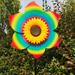 Garden Wind Spinners Sunflower Windmills Lawn Decor Rainbow Pinwheels for Yard and Garden Outdoor Lawn Ornaments Wind Spinner Yard Art