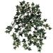 Variegated English - Artificial For Hanging Basket Window Boxes Indoor Decor Outdoor Planter - 13 Faux Plant With 176 Green Leaves