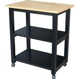 Microwave Cart Black/Natural