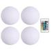 2/4Pcs Floating Pool Light with Remote 16 RGB Color Changing IP68 Waterproof Battery Powered Outdoor Swimming Pool Hot Tub Bathtub Glowing Ball Round Night Lamp -Circle 4pcs