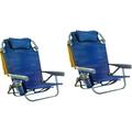 Backpack Beach Chair 2 Pack (Sailfish and Palms) Aluminum Multicolor