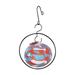 Daiosportswear Flexible 1-Circular Hummingbird Feeders for Outdoors Hanging Ant and Bee Proof Hand Blown Glass Hummingbird Feeder