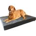 Heavy Duty Orthopedic Memory Foam Pet Bed With Waterproof Internal Case + 2 Washable Microsuede External Cover For Large Dog