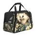 Hedgehog Sherpa-Lined Pet Bag for Medium-Sized Dogs Durable Oxford Cloth Fabric with Nylon Webbing Travel Dog Carrier for Canine Comfort