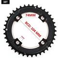 104/64 BCD Bicycle Chainring 22T 24T 26T 32T 38T 42T 44T MTB Chainring 9S 10S Mountain Bike Chainwheel Bicycle Parts 38T-Steel(for 2x10S)