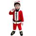 SZXZYGS 4T Boys Pajamas Loose Fit Toddler Boys Girls Christmas Santa Warm Outwear Set Outfits Clothes