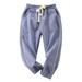 Summer Savings Clearance 2024! Itsun Toddler Boy Pants Boys Pants Girls Funny Joggers Sports Sweatpants with Drawstring Purple 110