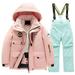 Youmylove Children Ski Suit Multi Pocket Jacket And Pants Winter Windbroof Snowboarding Winter Warm Snow Suits Unisex Leisure Child Clothing