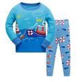Youmylove Toddler Kids Boys Pajamas Sea Sky Pattern Cotton Kids 2PCS Pjs Long Sleeve Sleepwear Clothes Set Outfits Leisure Child Clothing