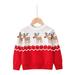 Baby Girl Boy Sweater Cute Cotton Knit Christmas Kids Long Sleeve Crew Neck Pullover Sweater for Children 2-10 Years