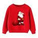 Toddler Boys Sweatshirts Christmas Kids Child Baby Girls Letter Long Sleeve Cartoon Xmas Tops for Boys Size 4-5T